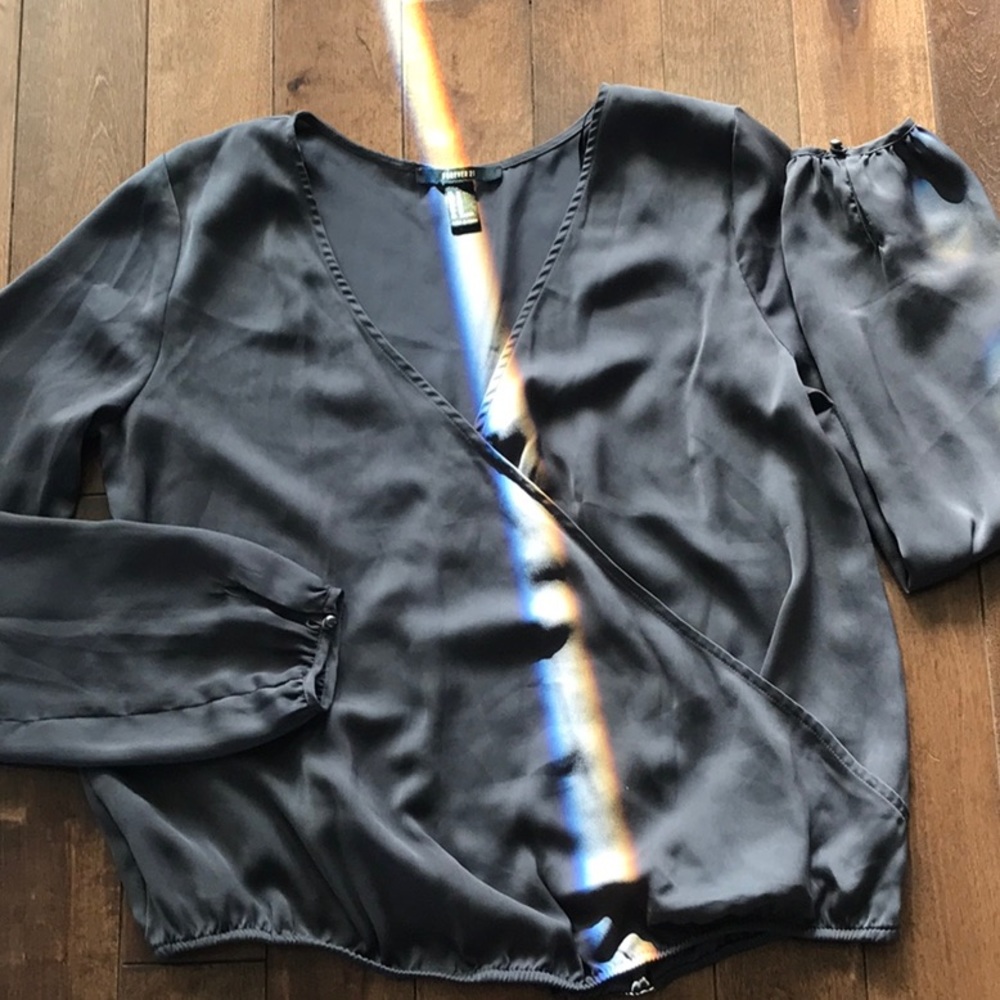 Forever 21 Blouse- Gray- Size M